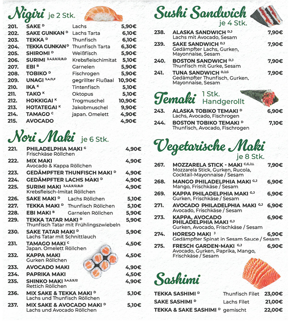 Feine asiatische Küche